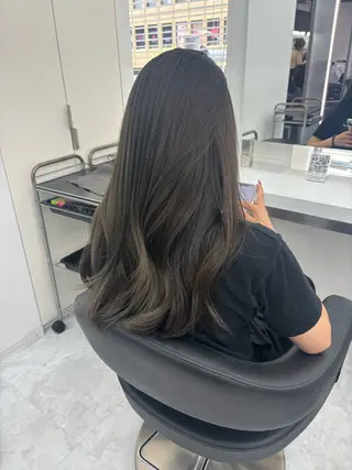 ロング まろっと艶感ブラウン ベージュ🤍まなかのヘアスタイル