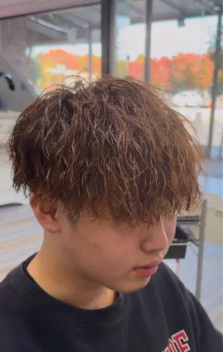 ショート パーマ メンズ 【メンズ特化】岩瀬 武【メンズパーマ】のヘアスタイル