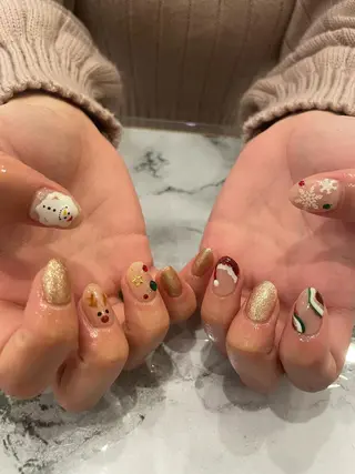 ネイル 束感まつ毛/ネイル/ LED♥KIRARAのマツエク・マツパデザイン