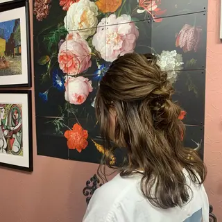 セミロング ヘアアレンジ chouette/ 根本優希のヘアスタイル