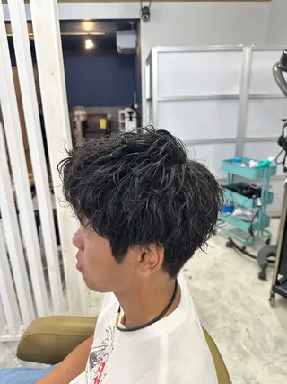 パーマ メンズ 椎木 琉聖のヘアスタイル