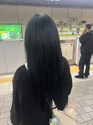 ロング カラー 茶谷 沙穂のヘアスタイル