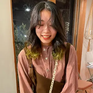 ミディアム カラー カット/パーマ/ カラー林本　南壱人のヘアスタイル