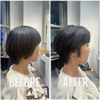 ショート ショートカット🧸 ごとうさなのヘアスタイル