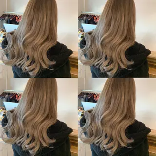 ロング カラー 透明感/オリーブ/ グレージュ/YUKAのヘアスタイル