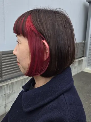 ミディアム カラー 遠藤 史秋のヘアスタイル