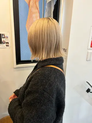 ショート PAUSE所属・ひな🐥 ボブ/ハイトーン🫧のヘアスタイル