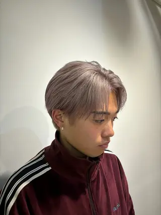 ショート カラー メンズ 派手髪/ハイトーン RIN🩵ྀིのヘアスタイル