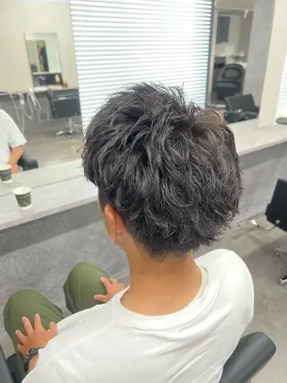 パーマ メンズ 立川/過去1の毛流れ パーマ/しゅーとのヘアスタイル