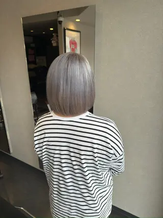 ミディアム 髪質改善⚡️カラー 🍀武久 誠🍀のヘアスタイル