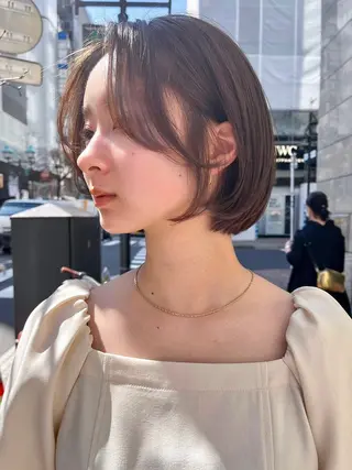 ミディアム カラー 🌱小顔ヘア/ボブ ミディアム/双葉🌱のヘアスタイル