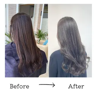 ロング カラー 💫小顔カット TAROのヘアスタイル