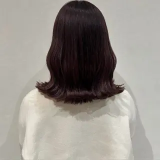 ミディアム カラー Koharu🍓/ 透明感カラ－のヘアスタイル