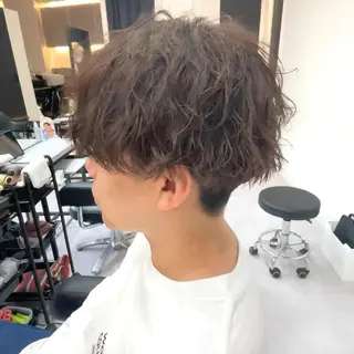 ショート 髪質改善× ハイライト溝江のヘアスタイル