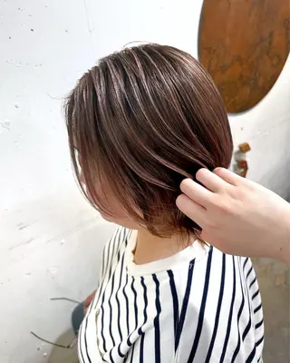 ショート カラー ボブ/ショート /🦋服部ルミナ🦋のヘアスタイル