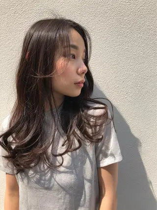 ロング ブリーチ/ウルフ ハッシュカット/石山のヘアスタイル