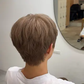 ミディアム カラー ブリーチカラー/原宿 /髪質改善/shinのヘアスタイル