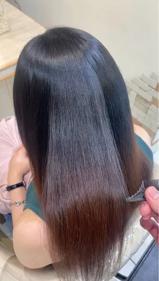 セミロング パーマ ✨美髪の錬金術師🧙 縮毛矯正/嶽 涼太のヘアスタイル