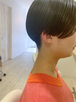 ショート パーマ/透明感カラー /ボブ/吉田一生のヘアスタイル