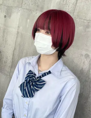 カラー _WHITE 浜松 店長 もえかのヘアスタイル