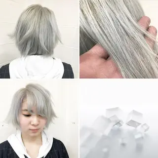 ショート カラー "PEPPU "所属・🌈推し色派手髪 ハイトーンShinのヘアスタイル