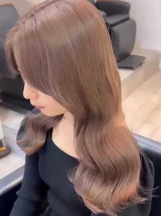 ロング カラー パーマ ヘアアレンジ メンズ ワット 原宿のヘアスタイル