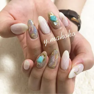 ネイル She nail studio 原宿所属・パラジェル有/ スカルプ/mahoのネイルデザイン