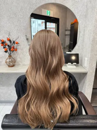 ロング カラー 🌺ハイトーン🌺 矢葺 なぎさ🌺🌺のヘアスタイル