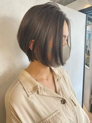ショート ちばた/レイヤー 似合わせ/大阪中津のヘアスタイル