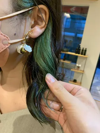 ミディアム カラー ‪🌿パーマ大好評 メンズヘア🌿ワタルのヘアスタイル