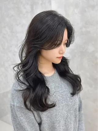 ロング カラー MAEUL NAGOYA所属・前髪顔周り/レイヤー 韓国/桔川恒のヘアスタイル