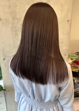 ロング カラー 小顔ボブ/お悩み解決 /ボブパーマ/とういのヘアスタイル