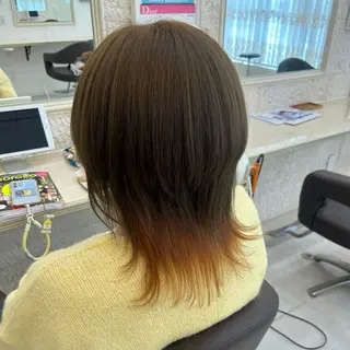 ミディアム カラー 安原 百愛のヘアスタイル