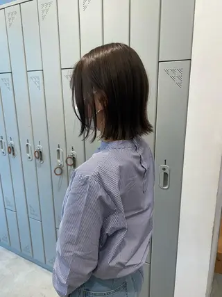 ミディアム カラー ヘアアレンジ 、 、のヘアスタイル