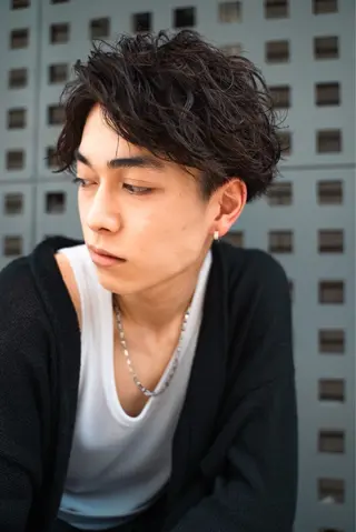 パーマ メンズ green登戸所属・𝘕𝘰𝘯 🦄メンズ美容師🦄のヘアスタイル