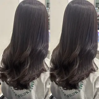 セミロング カラー 髪質改善ストレート /暖色カラー🎀🪞のヘアスタイル