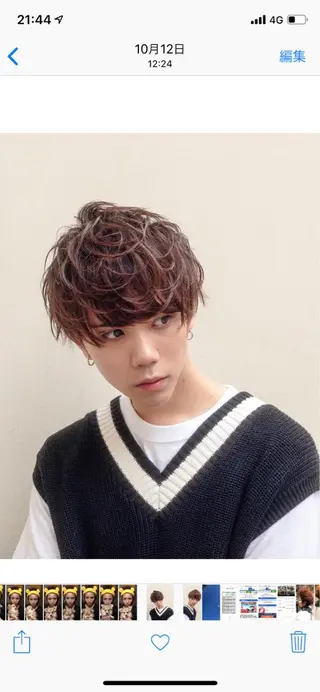 ショート メンズ 美髪矯正 Rioのヘアスタイル