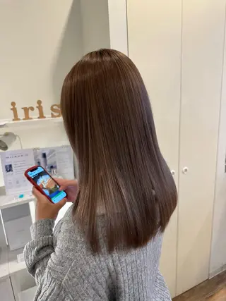 セミロング カラー ヘアアレンジ ueki ayaneのヘアスタイル