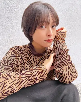 ショート カラー GO TODAY SHAiRE SALON表参道Polaris店所属・暖色カラー/ピンク カラー/HARUKAのヘアスタイル