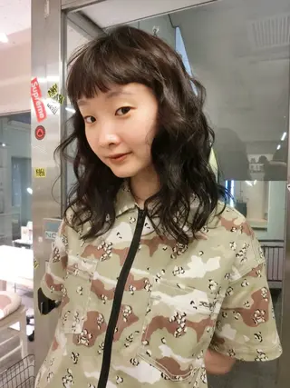 セミロング カラー ハッシュカット/ MAYAのヘアスタイル