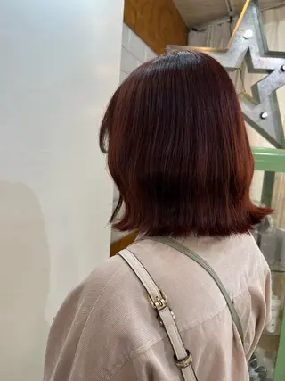 セミロング カラー KANA/ボブ/ インナーカラー/艶髪のヘアスタイル