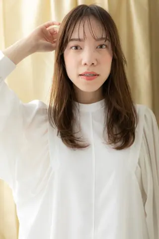 ロング カラー パーマ クセ毛解決のプロ💠 棚村竜太のヘアスタイル