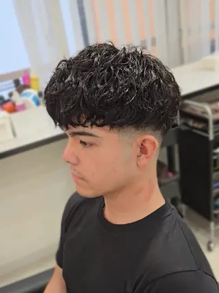 ショート パーマ メンズ Lapis 名古屋駅前店所属・LEN名古屋/パーマ 海外ヘア/メンズ特化のヘアスタイル
