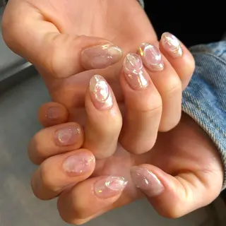 ロング カラー ヘアアレンジ キッズ ネイル マツエク・マツパ 福田 加奈のネイルデザイン