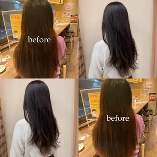 ロング カラー 🥣ブリーチ・カラー 平城秀馬/原宿のヘアスタイル