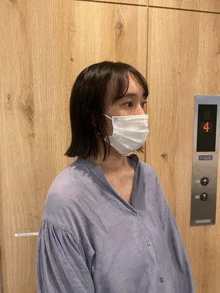 tsuki /天王寺 /カラー/ボブカットのヘアスタイル