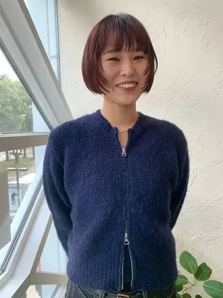 ショート カラー 庄司 朱里のヘアスタイル