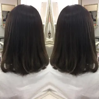 セミロング ロング カラー 髪質改善 中川　翔のヘアスタイル