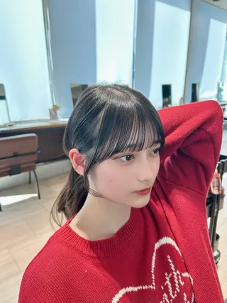 ミディアム 🎀大竹美侑／顔まわ りカット／レイヤーのヘアスタイル