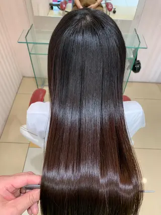 ロング 縮毛矯正/似合わせ EARTH岐阜髙橋のヘアスタイル